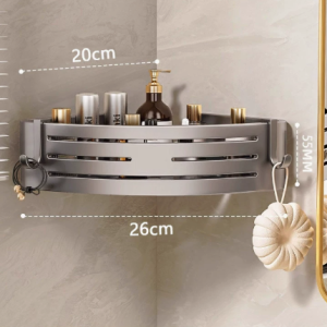 bathroom storage rack triangular basket3