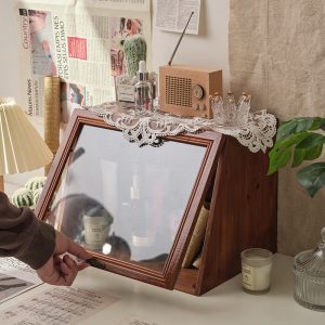 flip top wooden desktop storage box for groceries2