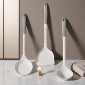 high temperature silicone spatula and spoon set (three pieces)2