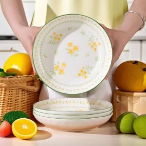 spring themed farmhouse 8 inch plate1