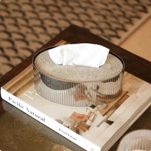 stainless steel horsehair mirror surface tissue box2