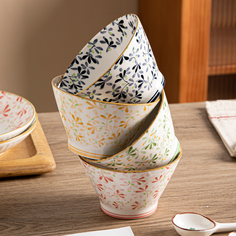 high quality appearance level household ceramic 5 inch conical bowl3